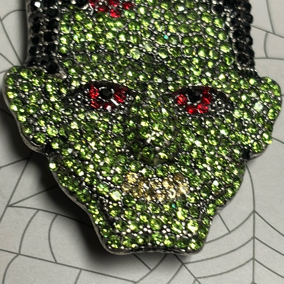 Halloween rhinestone monster  brooch - Picture 3 of 6